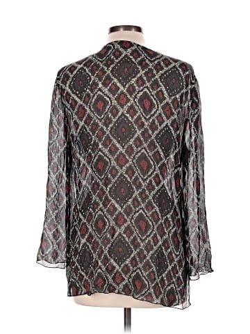 Chico's Long Sleeve Silk Top (view 2)