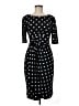 Connected Apparel Polka Dots Black Cocktail Dress Size 6 - photo 1