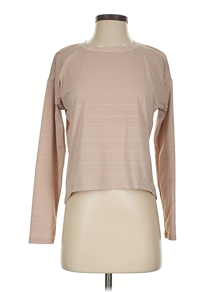 Pre-owned Calia Long Sleeve T-shirt In Tan