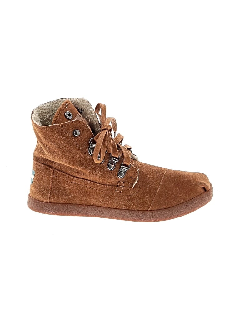 Pre-owned Toms Ankle Boots In Brown