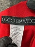 Coco Bianco 100% Polyester Red 3/4 Sleeve Blouse Size M - photo 7