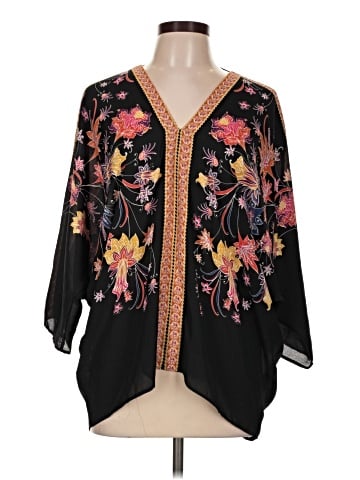 Rose + Olive 3/4 Sleeve Blouse (view 1)
