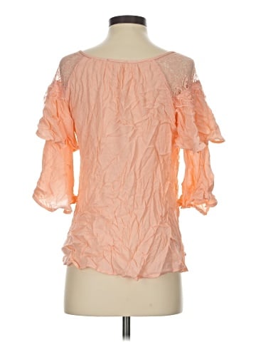 Cotton Bleu 3/4 Sleeve Blouse (view 2)