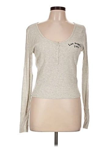 Hollister Long Sleeve Henley (view 1)