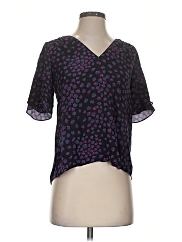 Rebecca Taylor Short Sleeve Silk Top (view 1)