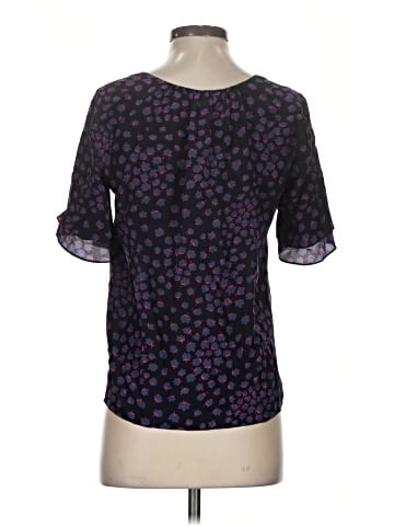 Rebecca Taylor Short Sleeve Silk Top (view 2)