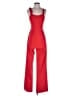 Black Halo Solid Red Jumpsuit Size 4 - photo 1
