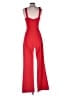Black Halo Solid Red Jumpsuit Size 4 - photo 2