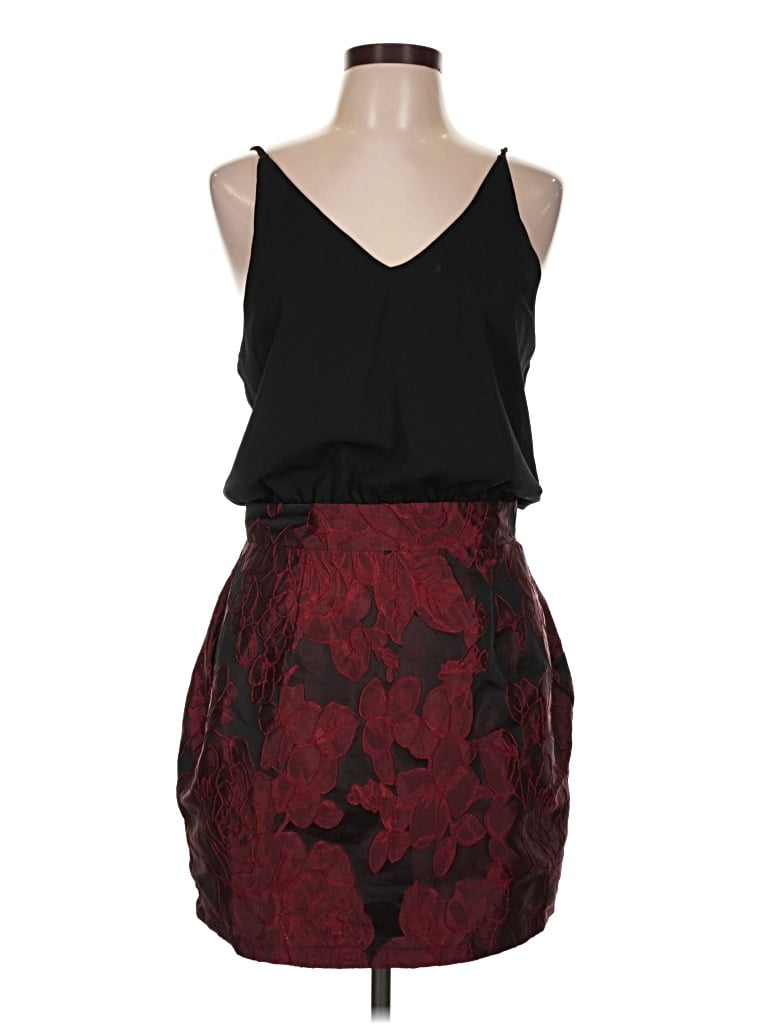 Pre-owned Armani Exchange Cocktail Dress In Burgundy