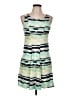 Mudd Stripes Green Casual Dress Size L - photo 1