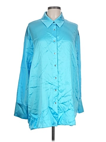 retrofête Long Sleeve Silk Top (view 1)