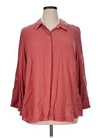 Soft Surroundings 3/4 Sleeve Button-Down Shirt (view 1)