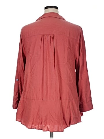 Soft Surroundings 3/4 Sleeve Button-Down Shirt (view 2)