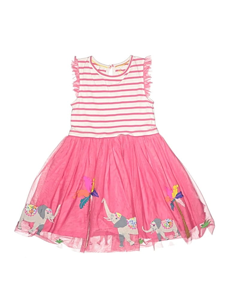 Pre-owned Mini Boden Kids' Dress In Pink