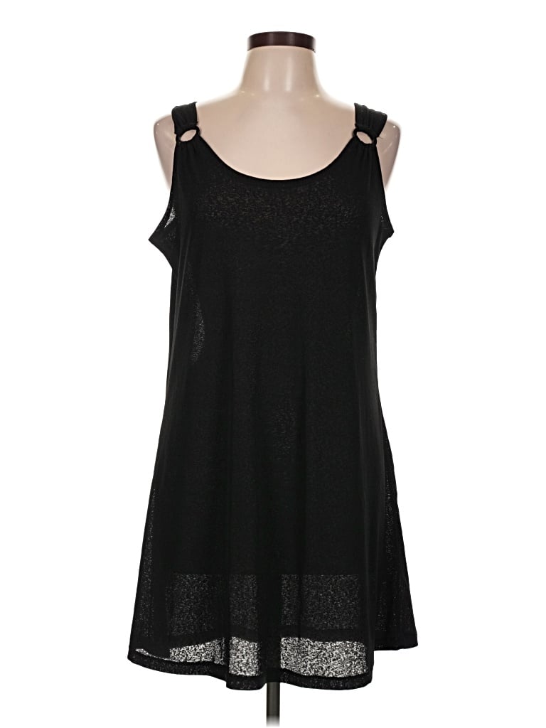 Pre-owned J Valdi Casual Dress In Black