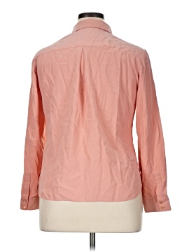 Lafayette 148 New York Long Sleeve Silk Top (view 2)