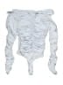 Express Silver Long Sleeve Blouse Size XS - photo 2