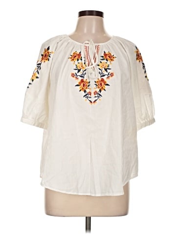 St. John's Bay Short Sleeve Blouse (view 1)