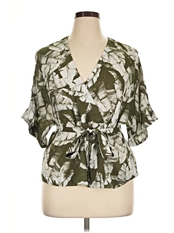 Worthington Short Sleeve Blouse (view 1)