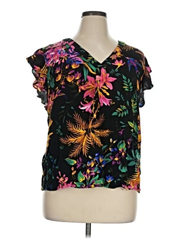 RACHEL Rachel Roy Short Sleeve Blouse (view 1)