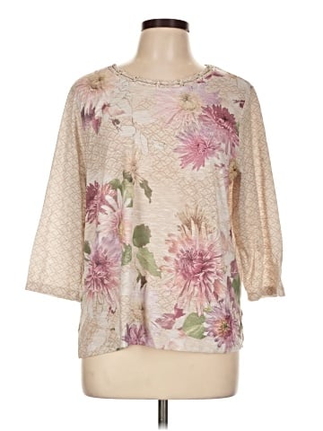 Alfred Dunner 3/4 Sleeve T-Shirt (view 1)