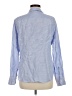 J.Crew 100% Linen Blue Long Sleeve Button-Down Shirt Size 6 - photo 2