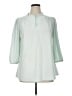 Lane Bryant 100% Polyester Green 3/4 Sleeve Blouse Size 14 - 16 Plus - photo 1