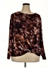 Apt. 9 Brown Long Sleeve Blouse Size XXL - photo 1