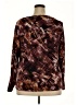 Apt. 9 Brown Long Sleeve Blouse Size XXL - photo 2