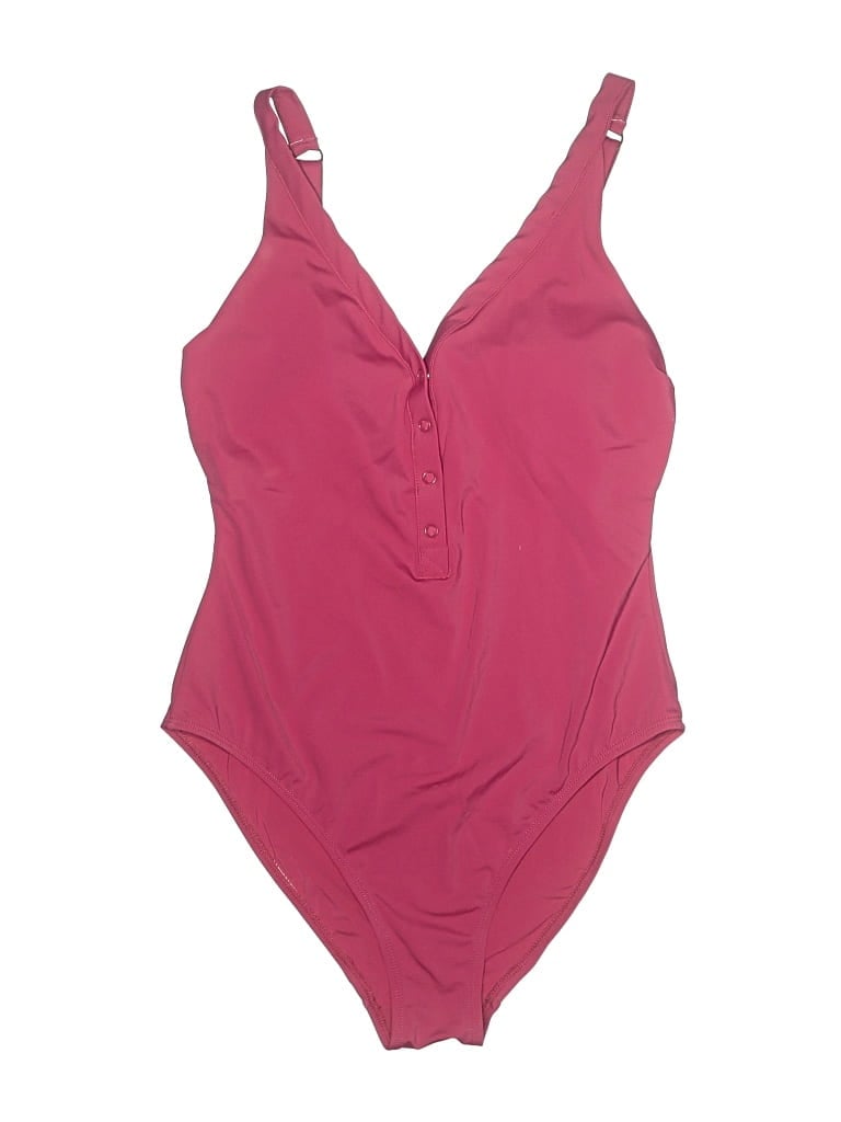 Pre-owned Andie One Piece Swimsuit In Burgundy