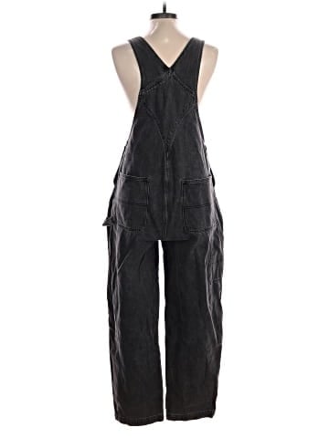 Madewell Denim Oversized Carpenter Overalls in Hartwell Wash (view 2)
