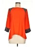 THML Orange 3/4 Sleeve Top Size M - photo 1