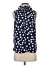 J.Crew 100% Polyester Blue Sleeveless Blouse Size S - photo 1