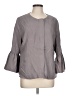 Luii Gray 3/4 Sleeve Blouse Size L - photo 1