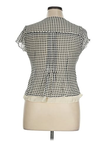 Jones New York Collection Short Sleeve Silk Top (view 2)