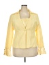 Metrostyle 100% Polyester Yellow Cardigan Size 18 (tall) - photo 1