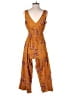 Xhilaration Floral Orange Jumpsuit Size S - photo 2
