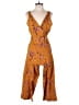 Xhilaration Floral Orange Jumpsuit Size S - photo 1