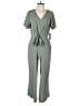 Vince Camuto 100% Polyester Solid Green Jumpsuit Size S - photo 1