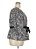 Alex Evenings 100% Polyester Gray 3/4 Sleeve Blouse Size 3X - photo 4
