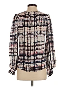 Parker Long Sleeve Silk Top (view 2)