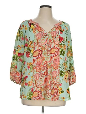 Figueroa & Flower 3/4 Sleeve Blouse (view 1)