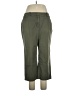 Lands' End Solid Green Casual Pants Size 14 - photo 1
