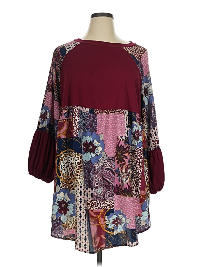 Pre-owned Emerald Casual Dress In Burgundy