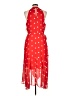 Studio One 100% Polyester Polka Dots Red Cocktail Dress Size 12 - photo 2
