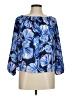 Lilly Pulitzer 100% Polyester Blue 3/4 Sleeve Blouse Size M - photo 1