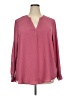 Torrid 100% Polyester Pink Long Sleeve Blouse Size 2X Plus (2) - photo 1