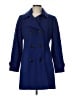 Anne Klein Blue Wool Coat Size M - photo 1