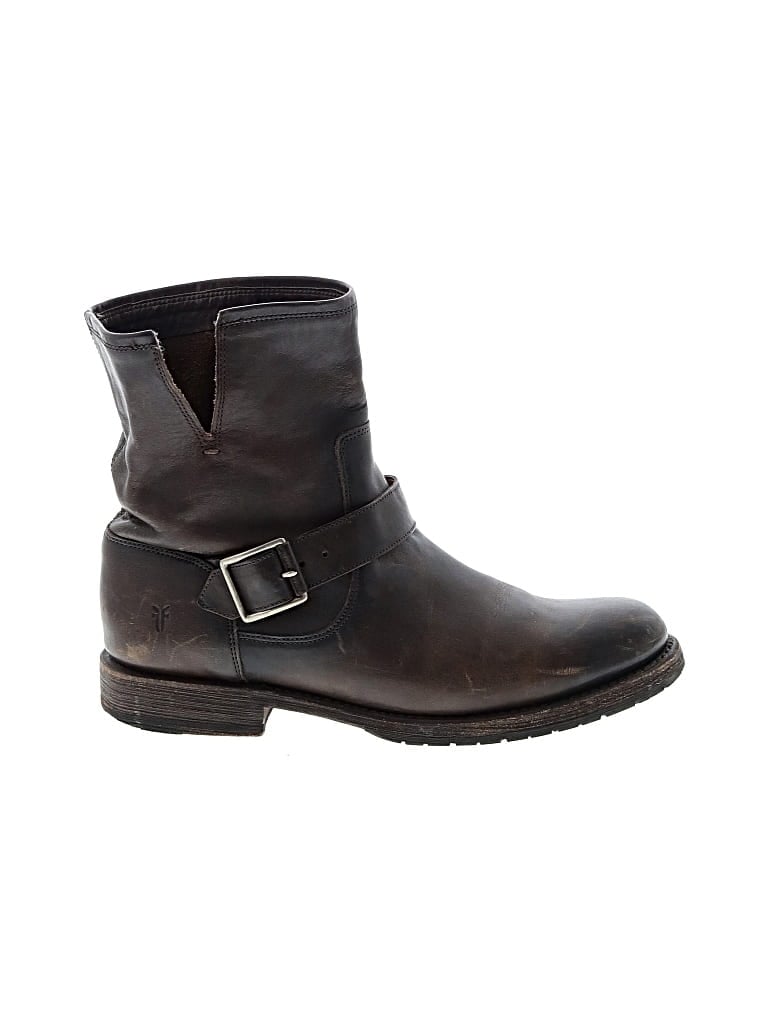 Pre-owned Frye Ankle Boots In Brown