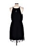 Blue Rain 100% Polyester Solid Black Casual Dress Size L - photo 2